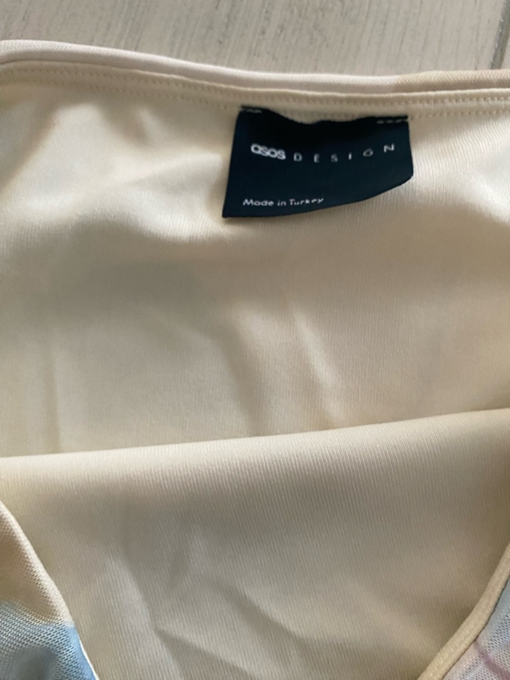 ASOS Cream One-Shoulder Top - Picture 2 of 5
